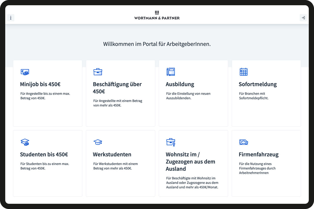 WortmannPartner Fastdocs Portalansicht